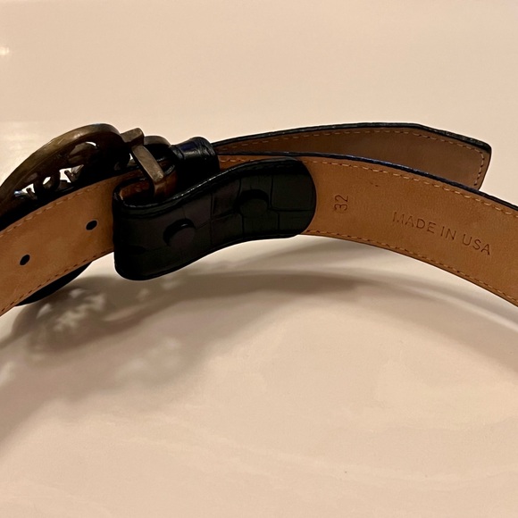 Black Belt with Ornate Buckle - Picture 9 of 12